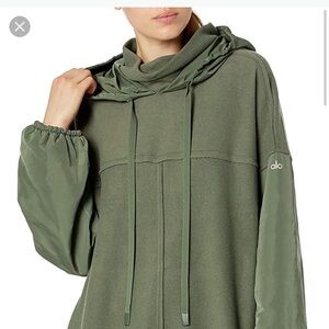 Alo Olive Green Hooded Jacket